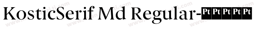 KosticSerif Md Regular字体转换